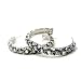 Dragon Texture Aurora Borealis Rhinestone Hoop Earrings Fashion Jewelry