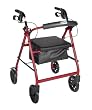 Rollator 8 Inch Wheel with Padded Seat RED FREE SHIP