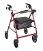 Rollator 8 Inch Wheel with Padded Seat RED FREE SHIP