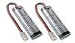 2 pcs Tenergy 7.2V 5000mAh Flat NiMH High Power Battery Packs with Tamiya Connectors + A 7.2V - 12V Smart Battery Charger