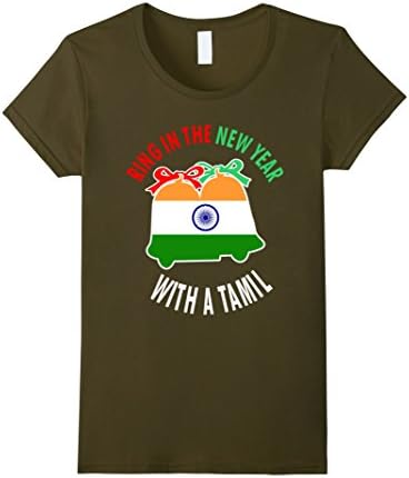 Women's Ring In The New Year With A Tamil T-Shirt Large Olive
