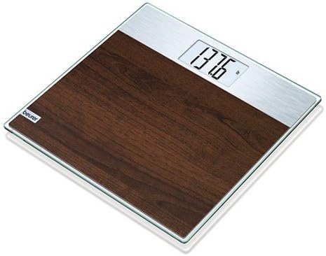 Beurer Digital Faux Wood Glass Scale - Brown
