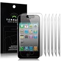 IPHONE 4 / IPHONE 4S SCREEN PROTECTOR 6-IN-1 PACK(RETAIL PACKED) BY TERRAPIN