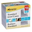 Memorex Clear Standard Jewel Cases - 10 Pack