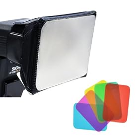 Opteka SB-110 Universal Gel Softbox Diffuser for External Camera Flash Units (Includes Blue, Green, Red, Yellow, Amber &amp; Pink Gels): Camera &amp; Photo