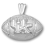 University of Kentucky New UK Football Pendant (Silver)
