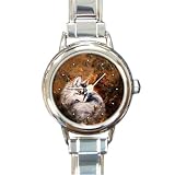 Limited Edition Violano Italian Charm Watch Autumn Wolf Wildlife