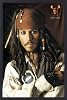 Fluch der Karibik Poster und Alu-Rahmen - 2, Johnny Depp (91 x 61cm)