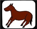 Decorated Mouse Pad with donkey, equine, animal
