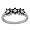 10k White Gold Black and White Diamond Ring (1/2 cttw), Size 5