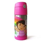 ドーラといっしょに大冒険　サーモス携帯マグ（ストロータイプ）　　ステンレス水筒　12オンス（約350ml)の画像