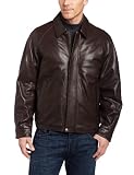 Perry Ellis Mens New Zealand Lambskin Leather Jacket