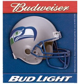 Seattle Seahawks - Budweiser Bud Light - Sticker / Decal
