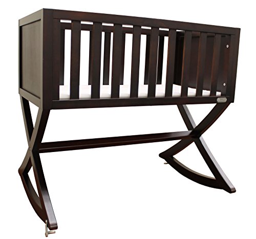eddie bauer newport collection rocking wood bassinet