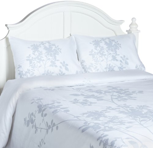 Echelon Home Silent Woods Full/Queen Duvet Cover Set, Gray