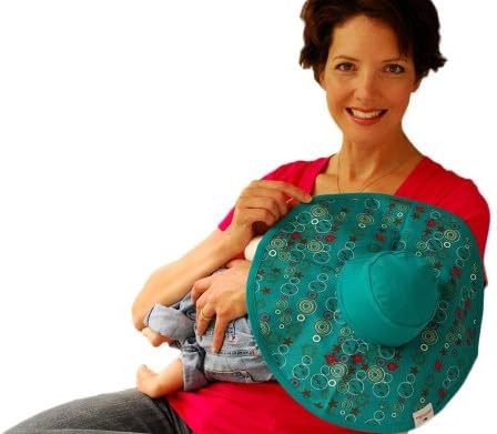 Nursing Cover Up for Breastfeeding &amp; Hat (6-12 Months, Turquoise)