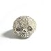 Silver Service Sterling Silver & Crystal Skull Ring