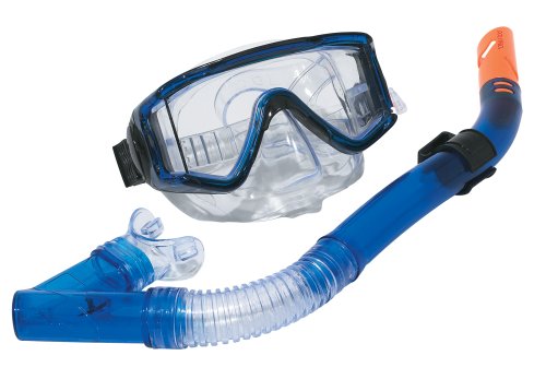 Childrens Toyshop  Toys : Aqua Leisure Dolfino Tri-view Mask for Small and Narrow Faces with Dry Top Snorkel (Colors May Vary)