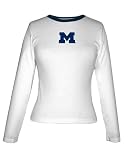 5th & Ocean University of Michigan Women's White Long Sleeve Thermal Tee