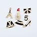 Mini Kitty-DIY Deco Kit Of Tiny Eiffel Tower Jacket High heel Lipstick Skirt, Flat back Kawaii Resin Cabochons Deco Kit / Set For Phone And Gift Box Pen Container.