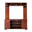 Vertex Collection Corner Entertainment Center in Classic Cherry Finish By South Shore Furniture