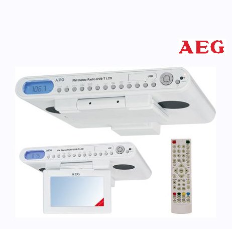 AEG KRC 4330 Küchenunterbauradio (17,5 cm (7 Zoll) LCD-Fernseher, DVB-T Receiver, USB 2.0) weiß