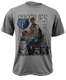 Marc Gasol Memphis Grizzlies Titanium Caged Player Soft Hand Pigment-Dyed Premium T-Shirt