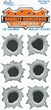 .50 Caliber Bullet Hole Stickers