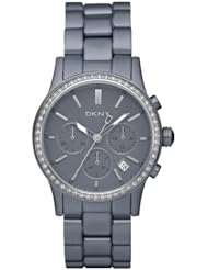 DKNY Chronograph Aluminum Grey Dial Womens watch #NY8325