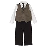 Cherokee Bark IB 4pc Herringbone Vest Set - 18 Months