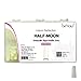 BeYou Natural Half-Moon 500 Artificial Fake Nail Tips 11Sizes With Clear Plastic Case For Nail salon Nail Shop