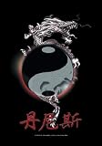 Yin Yang Poster Fahne Dragon - 