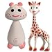 Baby : Vullie Sophie Giraffe and Pie Pink - Natural Rubber and Food Paint Details Set of 2