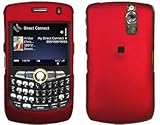 Red Rubberized Hard Case Phone Cover for BlackBerry Curve 8350i