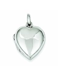 Genuine .925 Sterling Silver Domed Heart Locket 2.7 Grams. 100% Satisfaction Guaranteed.