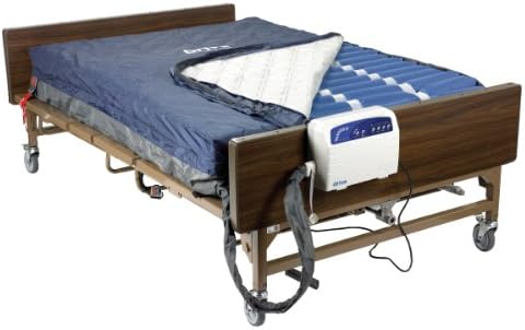 Drive Medical Med Aire Bariatric Heavy Duty Low Air Loss Mattress Replacement System, Blue