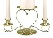 Hortense B. Hewitt Wedding Accessories, Unity Candle Stand, Triple Heart, Gold, 10.5-Inches x 5.5-Inches