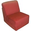 Red Micro Suede Teen Chair By Fun Furnishings