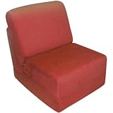 Fun Furnishings Teen Chair, Red Micro Suede