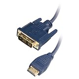 Impact Acoustics Velocity - Video cable - single link - 19 pin HDMI (M) - DVI-D (M) - 3.3 ft - shielded - blue