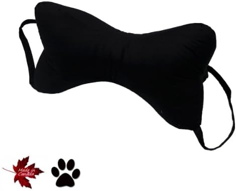 Dog Bone Shaped Knee/Neck Chiropractic Firm Pillow - Black