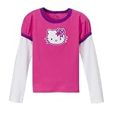 Girls' Hello Kitty Long-Sleeve 2fer Tee - Pink/ White