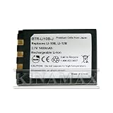 Kinamax BTR-LI10B-J 1400mAh LI-10B/LI-12B Replacement Battery for Olympus Stylus - Premium Japanese Cells