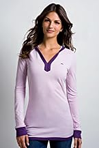 Long Sleeve Pique Modal Contrast Hooded T-Shirt