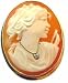 Beautiful, Cameo Pin Pendant, Italian, 14k Gold Framed, Master Carved, Carnelian Conch Shell, Goddess Diana Master Piece, One of a Kind, Museum Quality, Exceptional Value Collectors Item