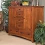 Kush Furniture Wedgewood 6 Drawer Gentleman's Chest in Cherry Finish
