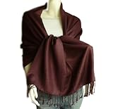 New Best Soft Pashmina Shawl Scarf Wrap Stole (Brown)