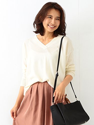 BEAMS LIGHTS WOMEN / Vネック 12ゲージ天竺 プルオーバー