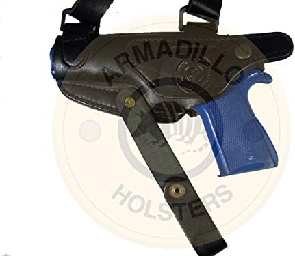 Armadillo Black Leather Shoulder Holster Right Hand Draw for 1911 Models from 3" to 5"