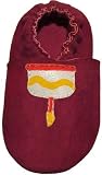 Tibet PLATEAU soft soled infant leather baby shoes SUEDE cake red